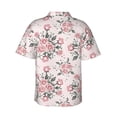 thumbnail image 3 of Goofa Rose Flowers Hawaiian Shirt for Men, Unisex Summer Beach Casual Short Sleeve Button Down Shirts,Aloha Tropical Floral print shirt-Large, 3 of 9