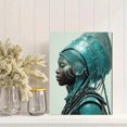 thumbnail image 2 of Futuristic African Queen Canvas Print, Afro Portrait Wall Art for Living Room Bedroom Office Apartment Hallway Home Decor, 2 of 8
