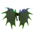 thumbnail image 1 of Fortune Kids Halloween Bat Wings with LED Lights, Halloween Party Light String Spider Wings Cosplay Props, 1 of 1