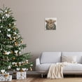 thumbnail image 3 of Stupell Industries Calf with Holiday Wreath Holiday Painting Gallery Wrapped Canvas Art Prints Wall Art, 17 x 17, 3 of 8