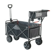 Macsports Foldable Portable Push-Pull Wagon Cart