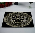 thumbnail image 2 of EREHome Magical runic compass Vegvisir Placemat Table Mat Cup Mat 12x18 inch,Set of 2, 2 of 2