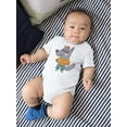 thumbnail image 2 of Hipster Wolf Bodysuit Infant -Image by Shutterstock,  6 Months, 2 of 4