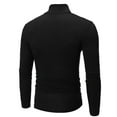 thumbnail image 3 of Alvivi Thermal Base Layers Tops Men Casual Slim Fit Turtleneck T Shirts Long Sleeve Pullover Top Black S, 3 of 4