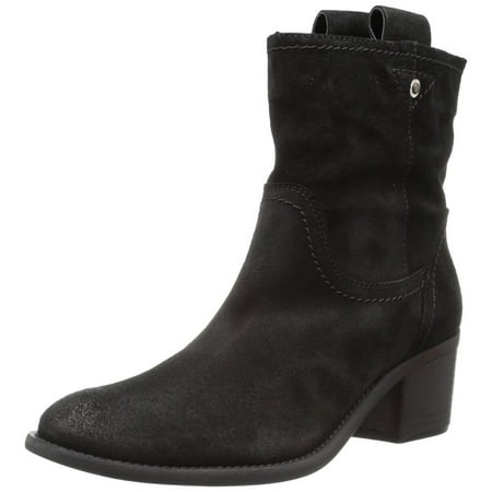 Andre Assous Farah-S Women's Black Suede Western Boot (Best Way To Clean Suede Boots)
