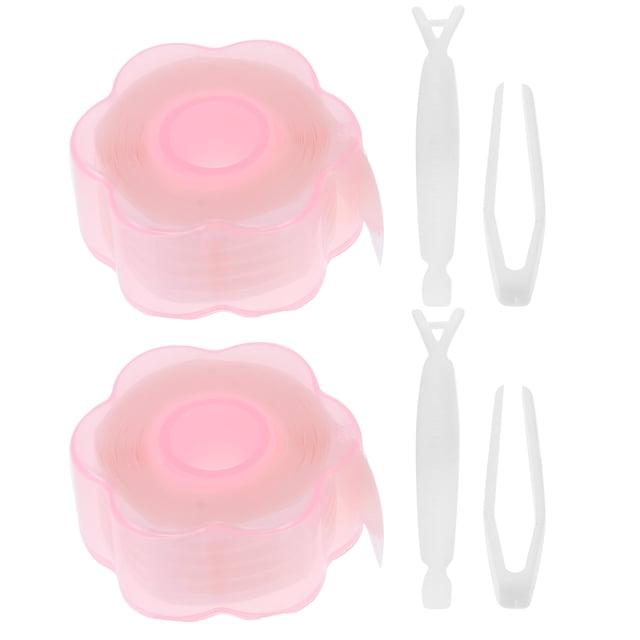Shisuyan Pince Fourche Rose pour Femmes Modification des Paupières 2Sets