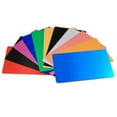 thumbnail image 2 of letairis 100pcs Stand Out With Smooth Finish Engraved Metal Business Cards Crafting Blank Business Cards Asakane, 2 of 6