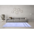thumbnail image 3 of Ahgly Company Indoor Square Solid Blue Modern Area Rugs, 5' Square, 3 of 4