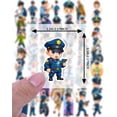 thumbnail image 5 of 35pcs-50pcs Cartoon Police Stickers Motorcycle Patrol Stickers Officer Characters for Laptops Suitcase Fridge, 5 of 8