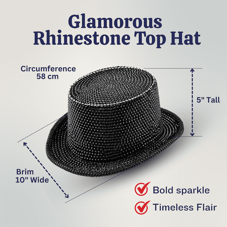 Black Hat with Rainbow Band Rhinestones Trim - Brand NEW - Adjustable Amazon.com: Rainbow Trimming Co. Premium Black Western Hat  main image 3