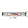 thumbnail image 3 of AZXY Easter Table Runner 14"x72" Table Runner with Bunny Easter Eggs "Happy Easter" Wooden Plank Design, Spring Easter Table Decorations for Home Kitchen Dining Coffee Table Easter Party Decor, 3 of 7
