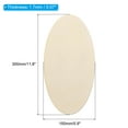 thumbnail image 2 of Uxcell 300x150mm Wood Pieces, 3 Pack Unfinished Oval Wood Shapes Blank Wooden Cutouts Ornaments Natural, 2 of 6
