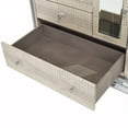thumbnail image 3 of Michael Amini Hollywood Swank Upholstered Dresser with Mirror - Crystal Croc, 3 of 7