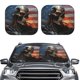 thumbnail image 2 of Balery Cyberpunk Skull American Flag Parasol para parabrisas de coche de 2 piezas | Parasol plegable para parabrisas delantero de coche para la mayoría de sedanes-Medium, 2 of 6