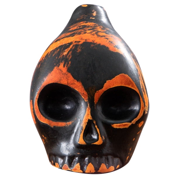 Auténtico Silbato Azteca Coleccionable Muerte para Halloween ()