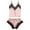 Pink, variant on Birdeem Women New Sexy Lace Lingerie Silk Sling Underwear Sleepwear Pajama Sets