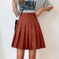 thumbnail image 2 of jiaxiM School Uniform Skirts for Girls Adjustable Waist Pleated Knee Length Skorts Flowy Swing Skirt Girl Dresses, 2 of 5