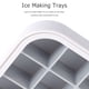 thumbnail image 4 of 16 Grid Silicone Hielo Cubo Molde Bebida Bebida Cubo de hielo Molde de fundición con tapa, 4 of 6