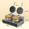 thumbnail image 3 of M optimized Commercial Waffle Maker Non-Stick Waffle Maker Professional Waffle Maker Machine Hotel Waffle Maker With Time Control Temperature Adjustable, 110V 2600W, 3 of 8