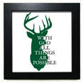 thumbnail image 1 of Mesa de pared con marco cuadrado negro Unbranded Flanco de venado, 1 of 4