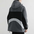 thumbnail image 6 of Timoontee Men's Warm Thickened Fleece Jacket Zip Up Jacket Daily Casual Jacket Coat Long Sleeve Hoodies Fall Winter Clothes Gray XXXL, 6 of 9