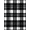 Black And White, Pattern 1, variant on ODIKA Boho Banded Lines Bordered Fireplace Frame Farmhouse Plaid Striped Refined for Bedroom, Nursery, RV, Pet Friendly & Kids Safe Bedside