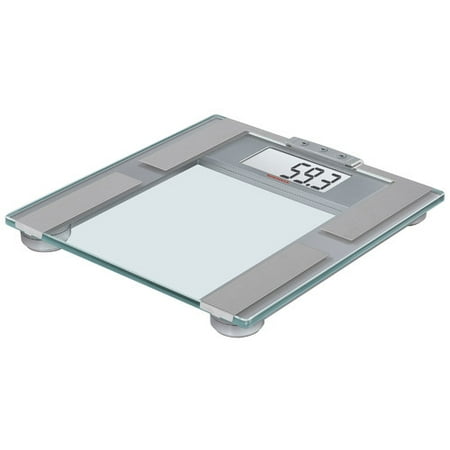 Soehnle BODY BALANCE Pharo 200 Precision Digital Analytic Bathroom BIA/BMI Scale, 440 lb Capacity, Silver