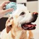 thumbnail image 5 of QPENWEI 1pcs Blue Brosse de bain pour chien et chat - Brosse de toilettage en caoutchouc de silicone - Brosse de massage en silicone - Brosse de nettoyage pour poils de fourrure - Distributeur de sham, 5 of 5