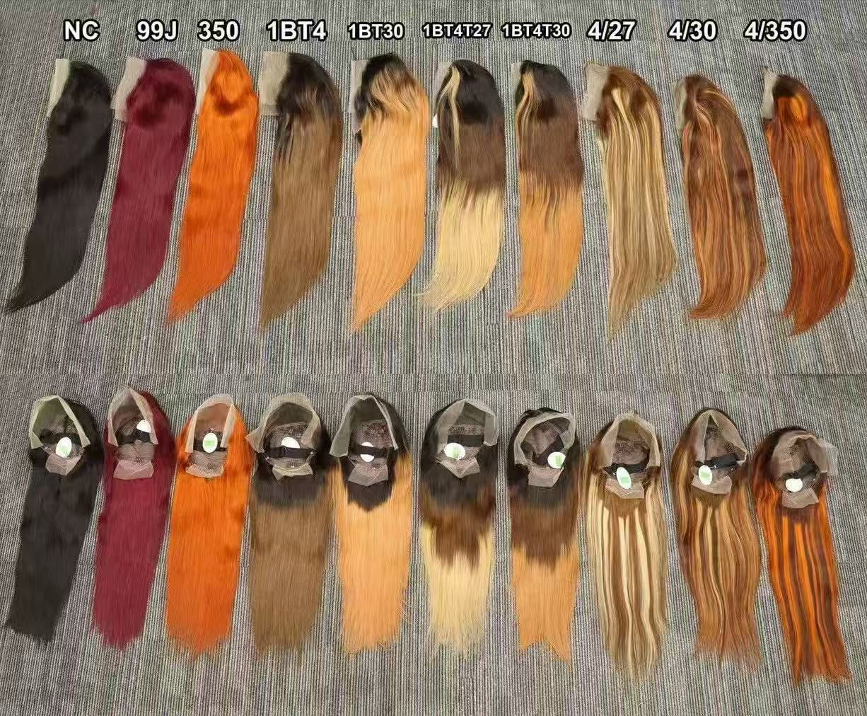 13x4 Full Frontal Lace Glueless 22inch wig many Colors available STRAIGHT 200% High-Density Pre-Plucked Human Hair Wigs Long Hair