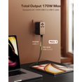 thumbnail image 2 of Adaptador de viaje MOMAX GaN de 170 W con 2 USB-C y 2 USB-A tipo C/A/G/I, 2 of 7