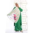 thumbnail image 1 of Estabraq Lady Women Handmade Printed Chiffon Scarf (Hijab) with Checkered Minnie Mouse Digital Prints, 1 of 3