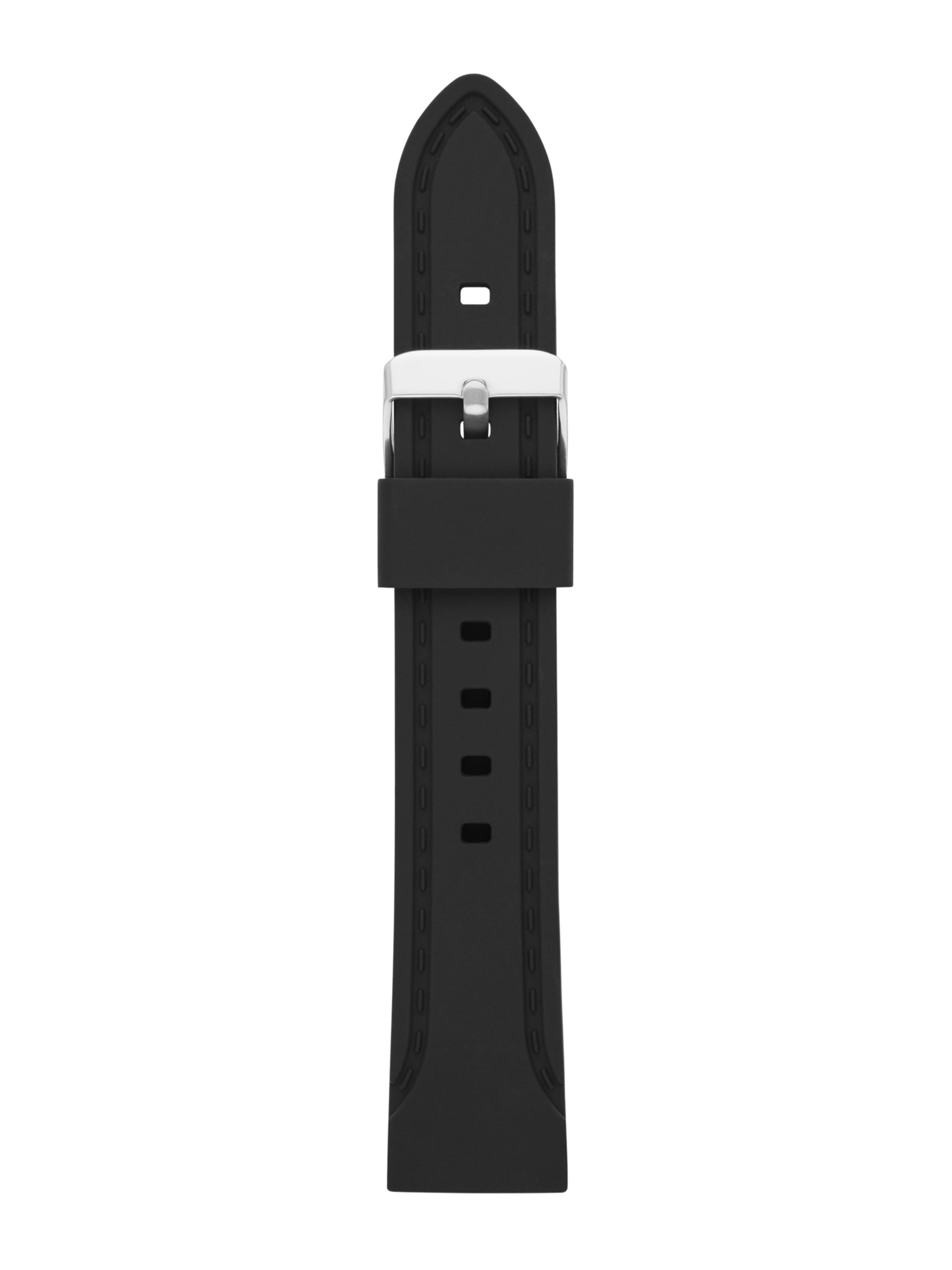 20mm Black Silicone Replacement Sport Watch Band (FMDBA014)