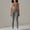 Gray, variant on Yoga Two Piece Set for Women Workout Outfits Sleeveless Shirts Sets Stretchy High Waist Leggings Suit Solid Fashion Slim Tracksuit Gym Athletic Sportswear Blue L