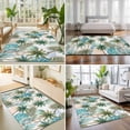 thumbnail image 4 of Area Rugs 2.7'x5', Tropical Plant Carpet Runner Indoor Outdoor Rugs Home Decor Aesthetic, Summer Watercolor Boho Green Palm Trees Non Slip Mats Washable Accent Rug for Living Room Bedroom, 4 of 8