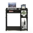 thumbnail image 4 of Furinno Abbott Desk, 31.5 Inch Black Computer Desk with Keyboard Tray, Easy Assembly Gaming Desk with Storage Shelf, Office Desk for Home Office, Bedroom, Black Espresso, 4 of 5