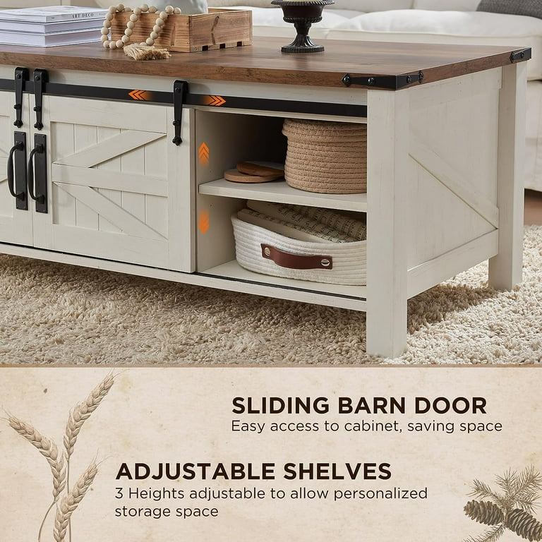 White barn 2024 door coffee table