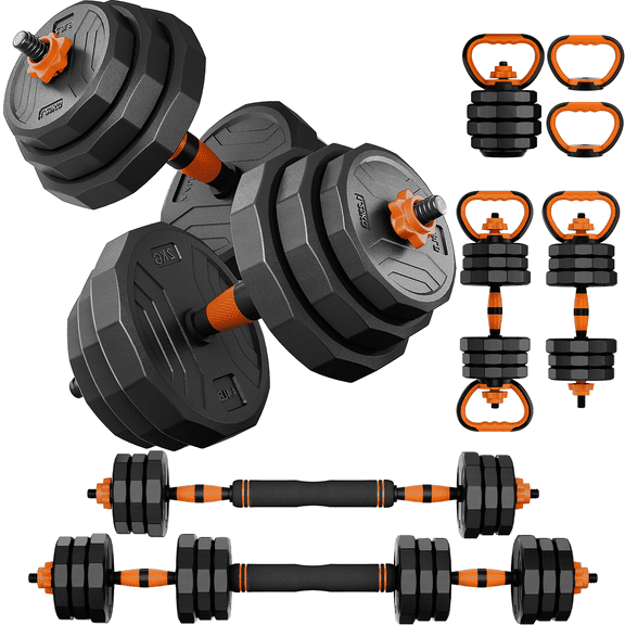66lbs 5 in 1 Adjustable Versatile Dumbbell Set, Free Weight Dumbbells for Home Gyms Workout
