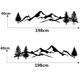thumbnail image 2 of 2 piezas Pegatinas de calcomanía automáticas de bosque de montaña para coche blanco (198 * 40 cm, un par) Pegatina para puerta lateral de coche Pegatinas para coche, calcomanías de montaña, diseño de, 2 of 5