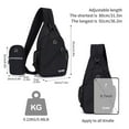 thumbnail image 3 of Cross Body Bags for Women & Men Waterproof Sling Backpack with Mini Phone Bag Personal Item Travel Bag Anti-Theft Daypack for Summer Travel Essentials Hiking, 3 of 6