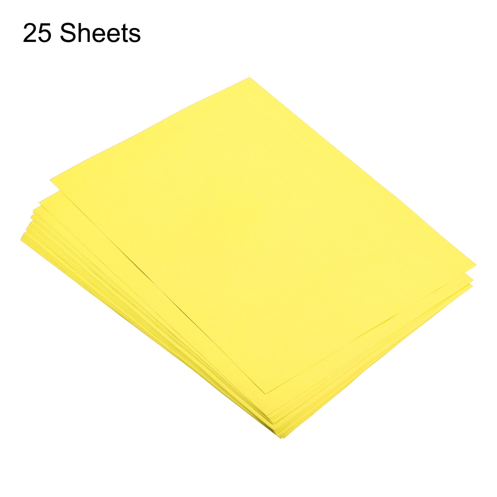 Uxcell Colored Copy Paper 16.5x11.7" 80gsm Bright Yellow 25 Sheets