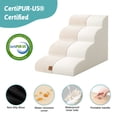 thumbnail image 3 of PetSafe Curved Dog Stairs – Foam Ramp for Small Pets, Non-Slip Ladder for Bed & Sofa with Waterproof Cover, 3 of 5