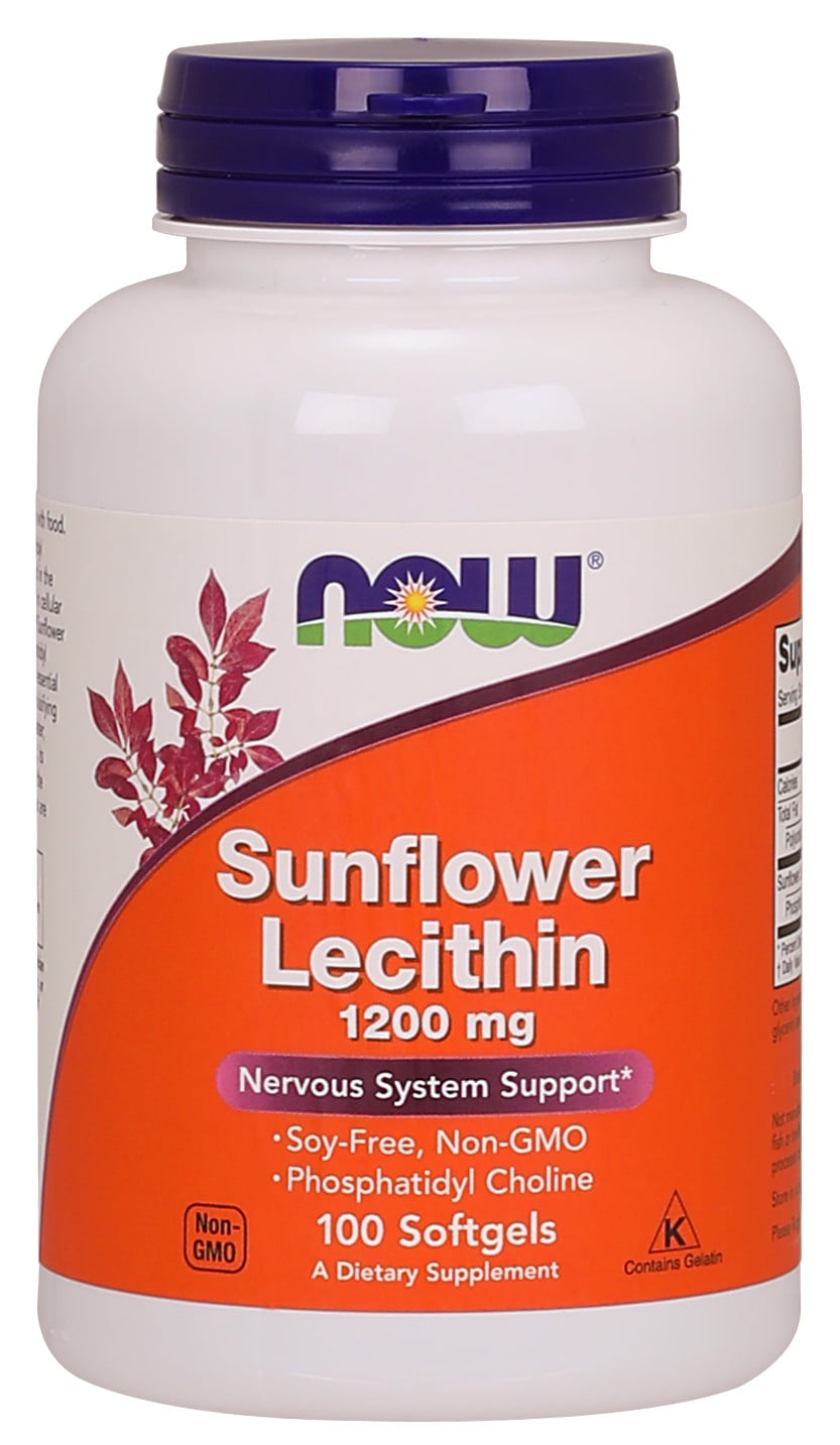 NOW Supplements, Sunflower Lecithin 1200 mg with Phosphatidyl Choline