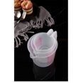 thumbnail image 4 of Plastic Measuring Cup Heat-resistant Stackable Graduated Cup With Metric And Us Cup Measurements For Flour Oil Powder Clear 250ml/500ml/1000ml.(3Pcs), 4 of 5