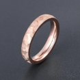 thumbnail image 2 of 2 Pieces Rose Gold Titanium Steel Same Ring Diamond Faceted Ring Sa763, 2 of 4