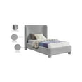 thumbnail image 2 of Meridian Furniture Penny Grey Boucle Fabric Twin Bed, 2 of 7