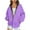 Purple, variant on Zip Up Hoodies for Womens Pullover Plus Size Fashion Winter Warm And Fleece Heavy Printed Hooded Jacket With Zipper Double Pockets