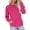 Hot Pink #001, variant on Sweatshirts for Women No Hood Crewneck Loose Fit Fleece Pullover Fall Fashion Clothes with Pocket White XL