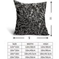 thumbnail image 5 of Black Pillow Covers 18x18 Set of 2 Vintage Floral Botanical Print Spring Flower Plant Pattern Decorative Throw Pillow Cases Outdoor Farmhouse Decor for Home Sofa Couch Bed, 5 of 6