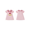 thumbnail image 2 of BemeyourBBs Toddler Baby Girl Back to School Dress Outfit Little Girl Pre Kindergarten Dress Outfit Apple Book Pencil Embroidered Short Sleeve Doll Collar A-line Dress Spring Summer Fall Clothes, 2 of 9