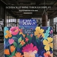 thumbnail image 3 of Bathroom Scale, Highly Accurate Digital Body Scale,Precisely Measures Weight up to 400 lbs-Vibrant And Colorful Pattern Featuring Various Flowers In Bright Colors, 3 of 4